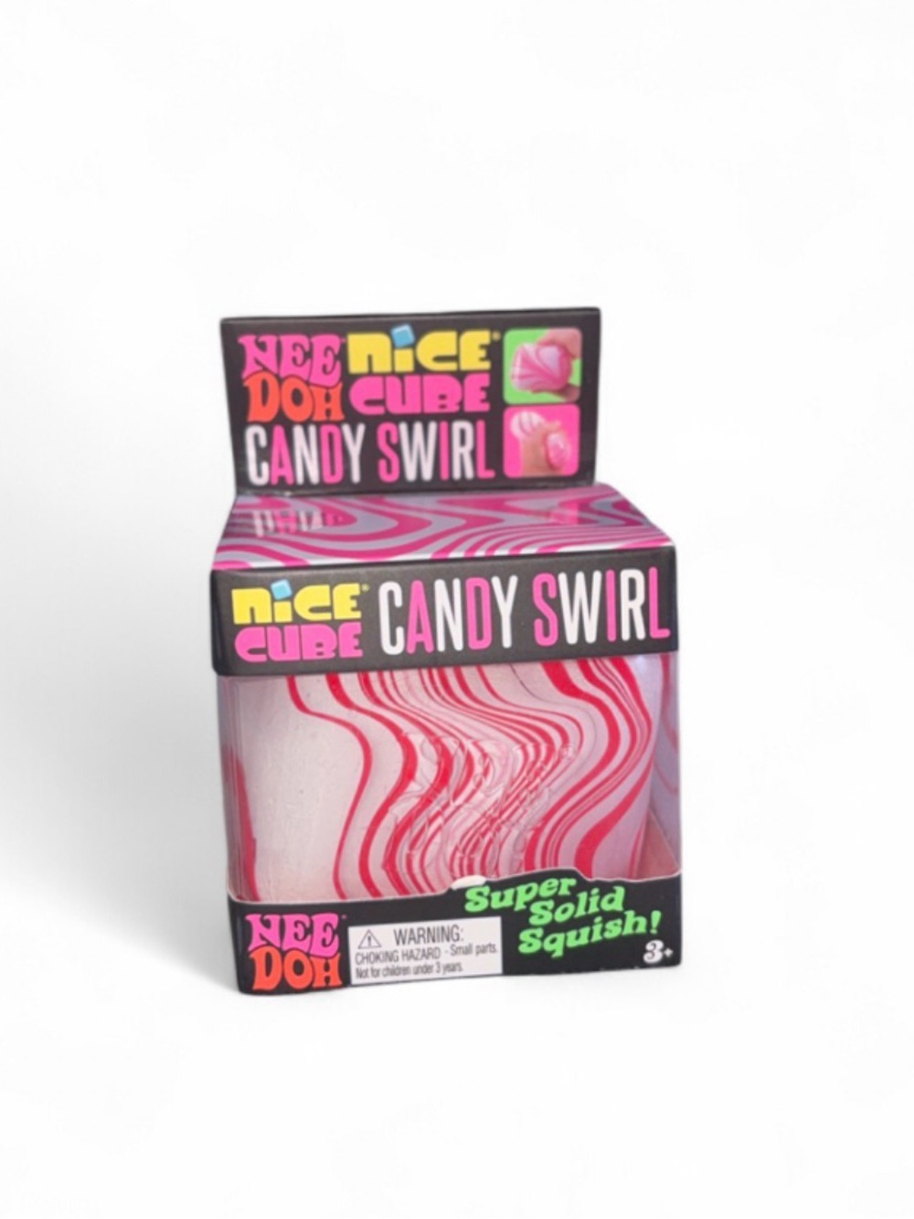 🔥Candy Cane Swirl NeeDoh Nice Cube - BRAND NEW‼️ - RARE VIRAL squishy Needoh🎄